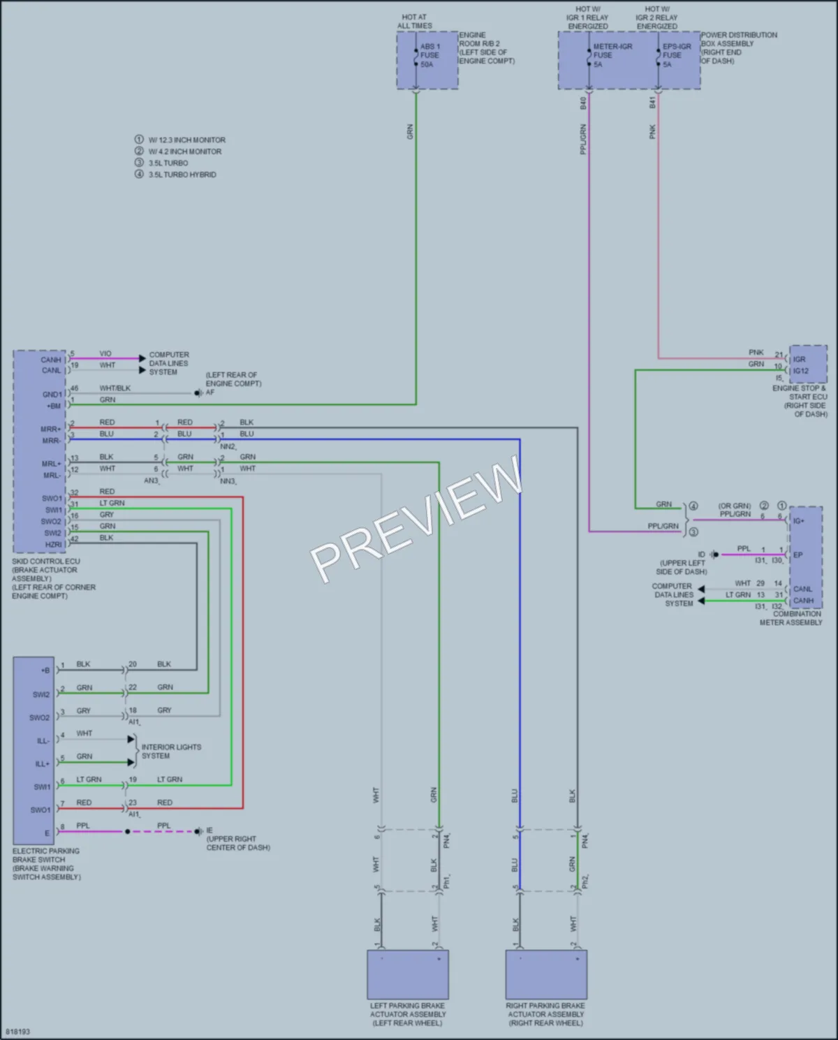 2023 Toyota TundraHybrid Shift Interlock wiring diagram preview