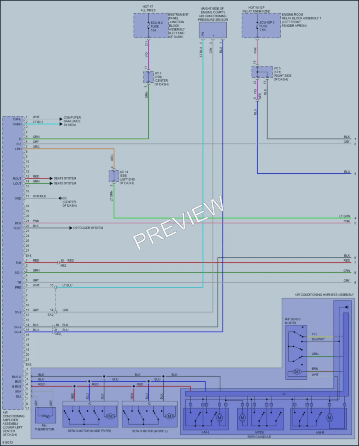 2023 Toyota VenzaHybrid Air Conditioning wiring diagram preview