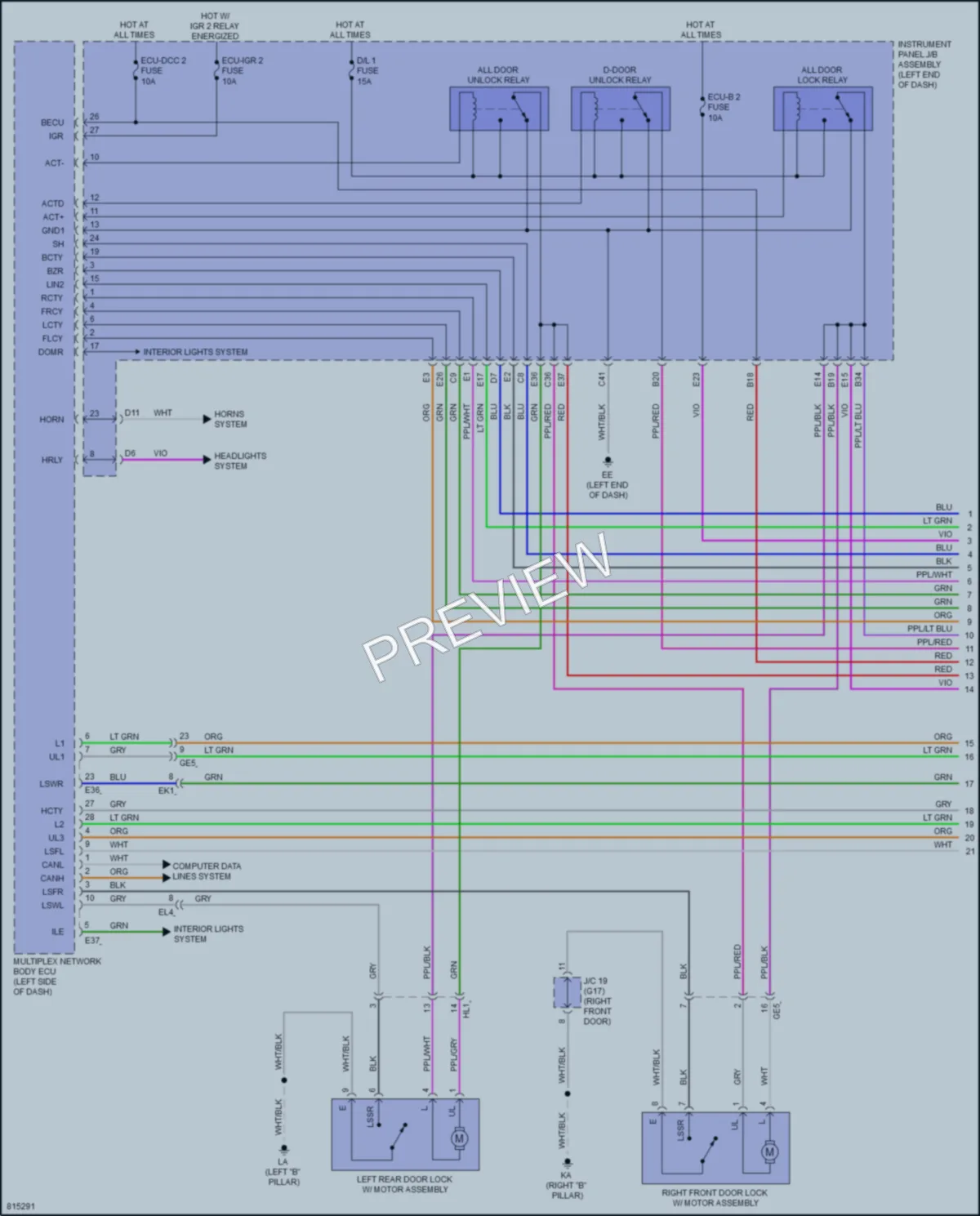 2023 Toyota VenzaHybrid Anti Theft wiring diagram preview
