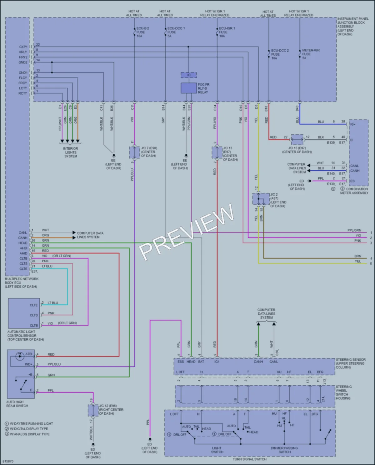 2023 Toyota VenzaHybrid Headlights wiring diagram preview