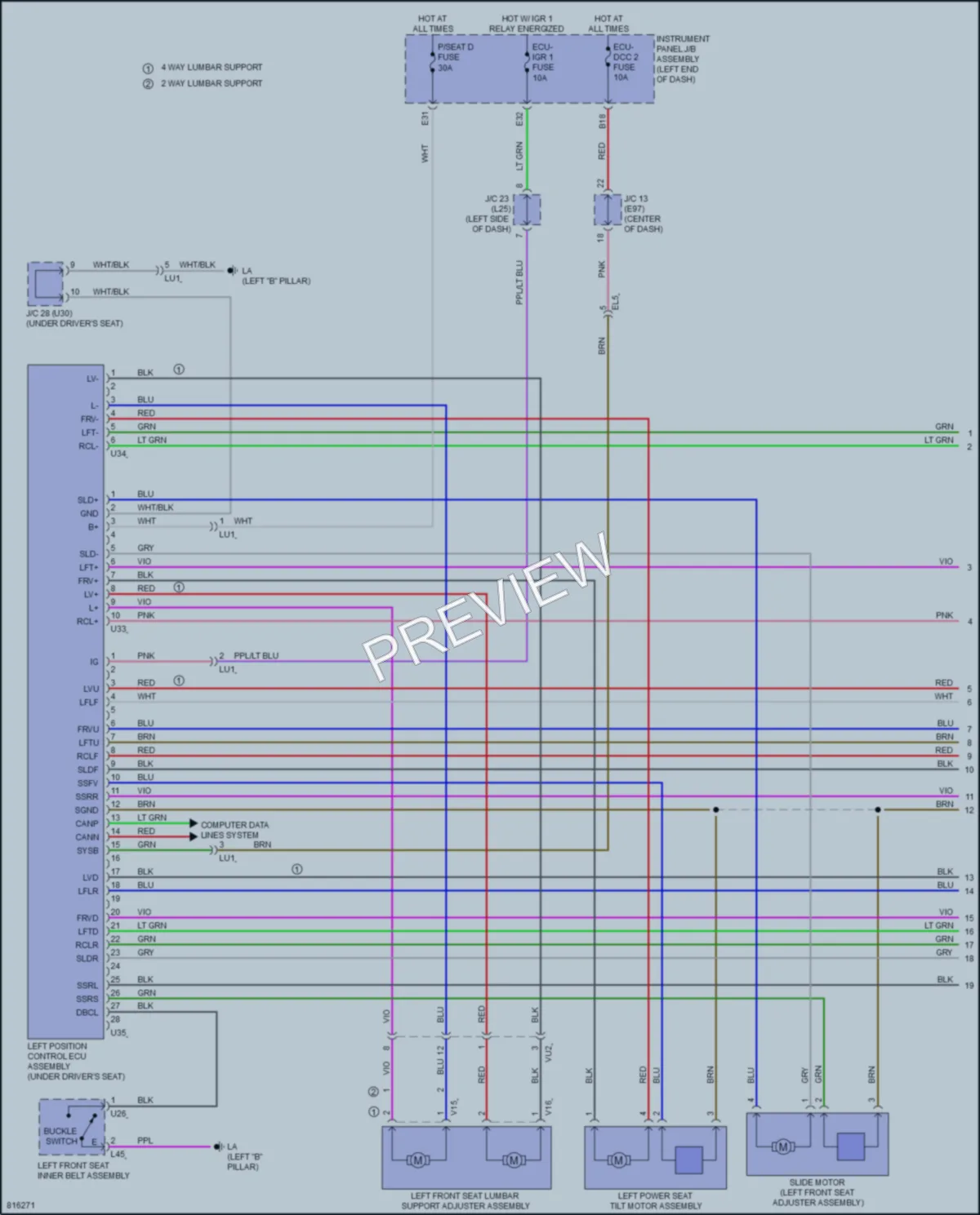 2023 Toyota VenzaHybrid Memory Systems wiring diagram preview