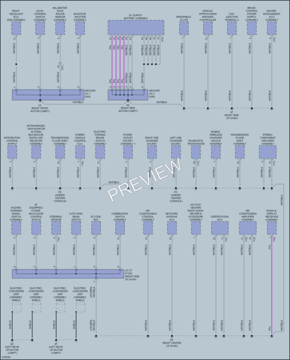 2023 Toyota bZ4X Ground Distribution wiring diagram preview