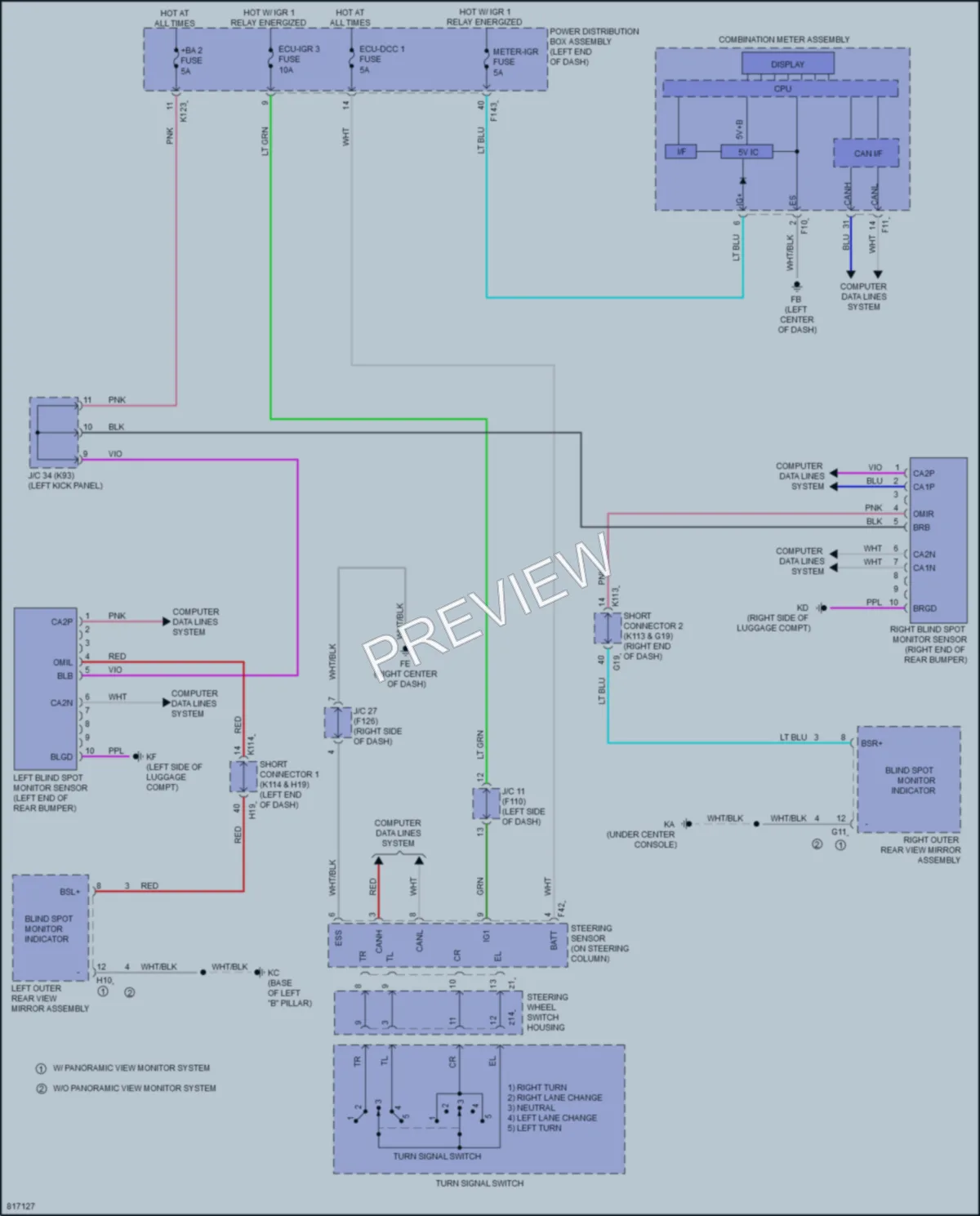 2023 Toyota bZ4X Navigation wiring diagram preview
