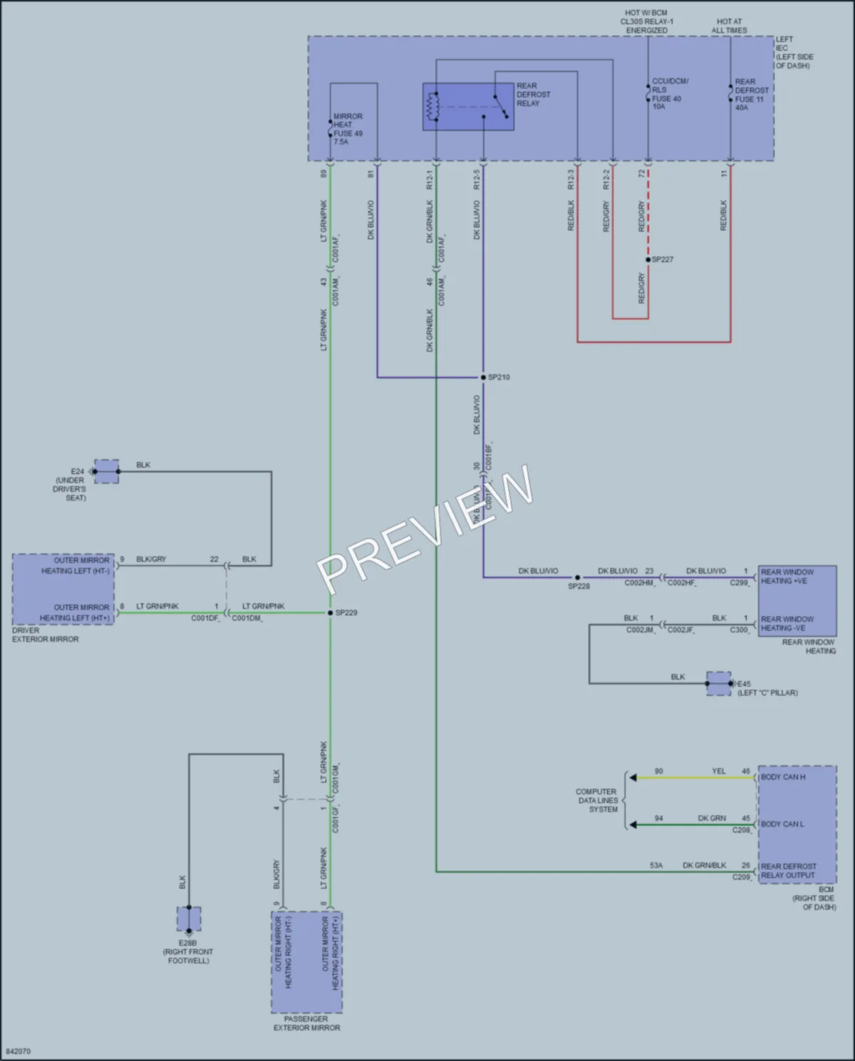 2023 VinFast VF8 Defoggers Wiring Diagrams protected preview