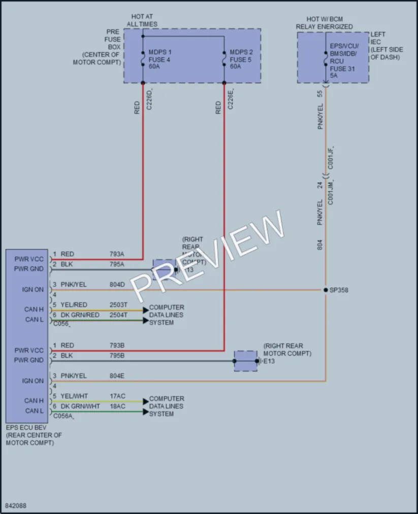 2023 VinFast VF8 Electronic Power Steering Wiring Diagrams protected preview