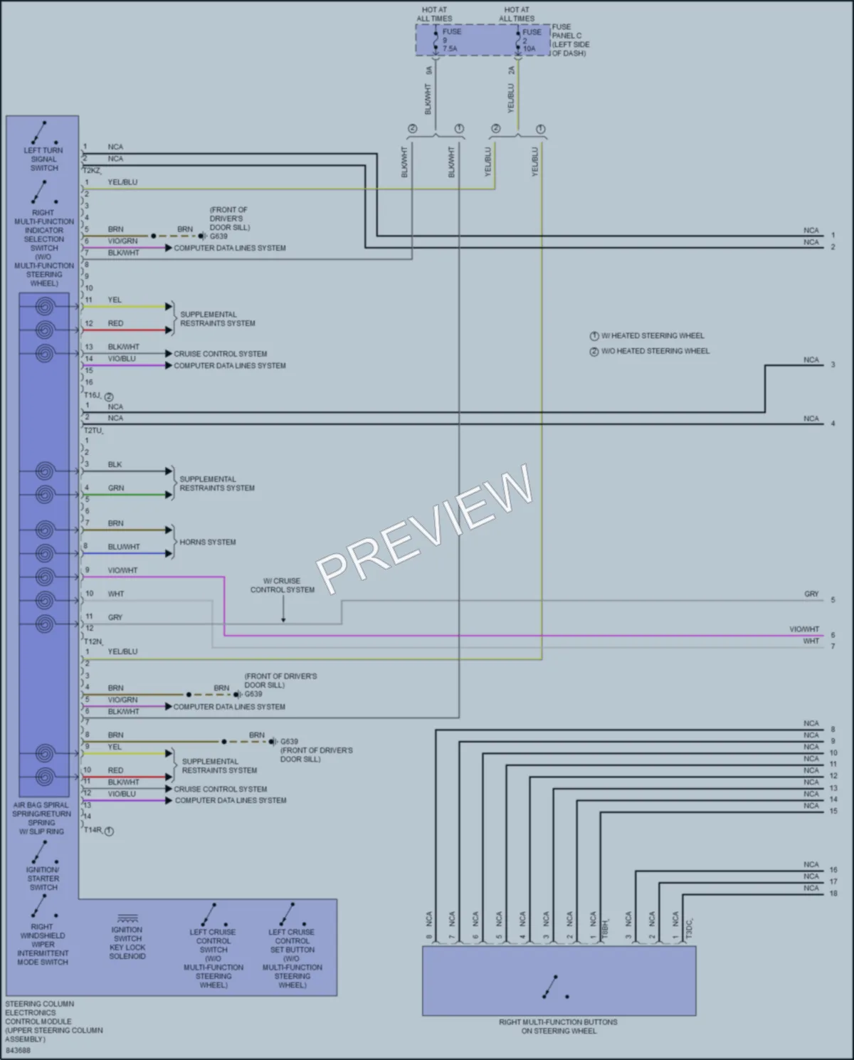 2023 Volkswagen Arteon Body Control Modules wiring diagram preview