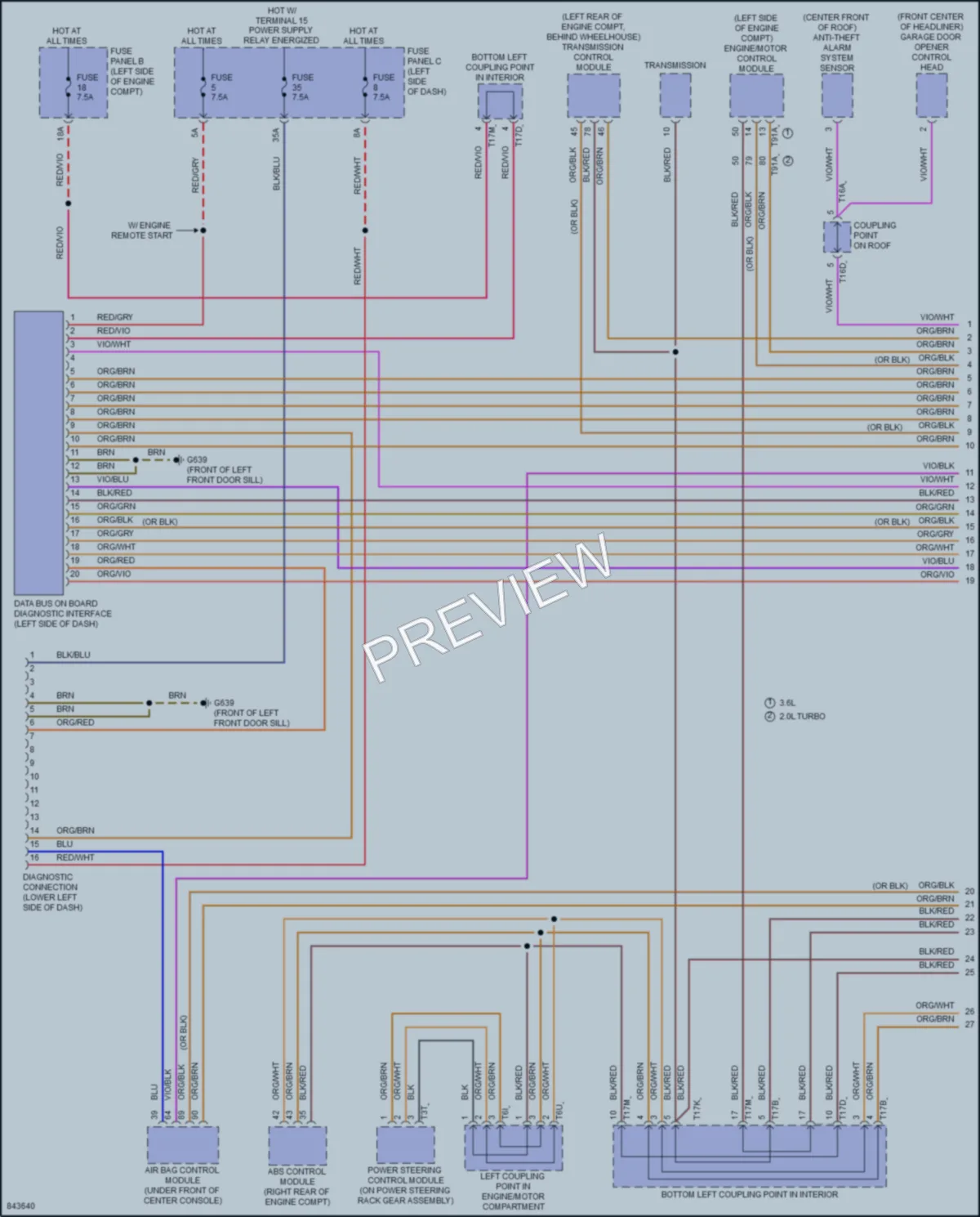 2023 Volkswagen Atlas Computer Data Lines wiring diagram preview