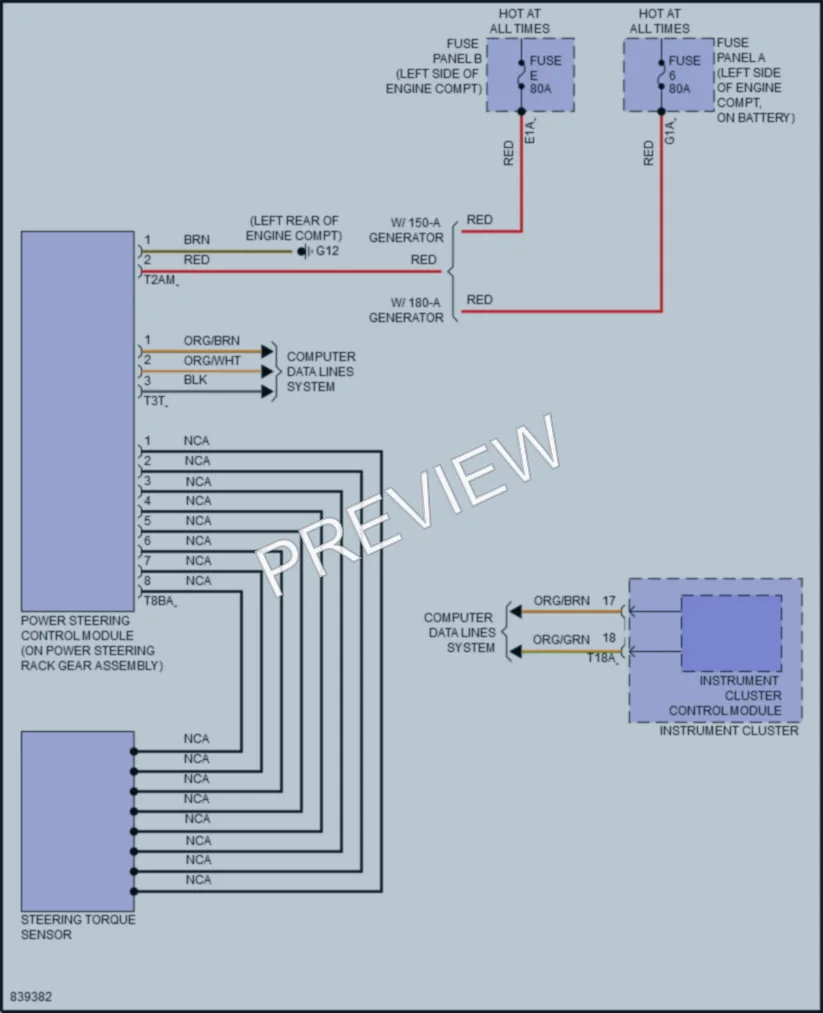 2023 Volkswagen AtlasCrossSport Electronic Power Steering wiring diagram preview
