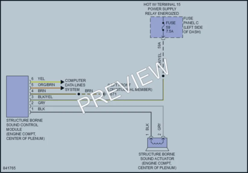 2023 Volkswagen GolfGTI Active Bodyworks wiring diagram preview