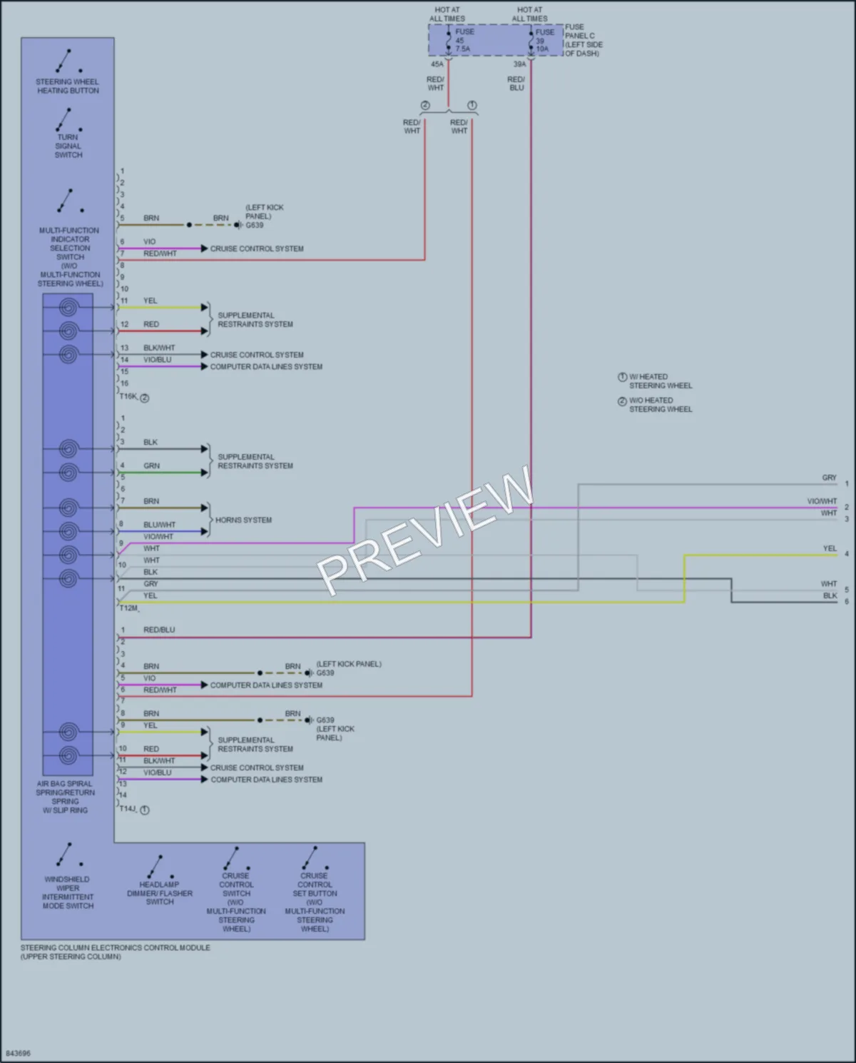 2023 Volkswagen GolfGTI Body Control Modules wiring diagram preview