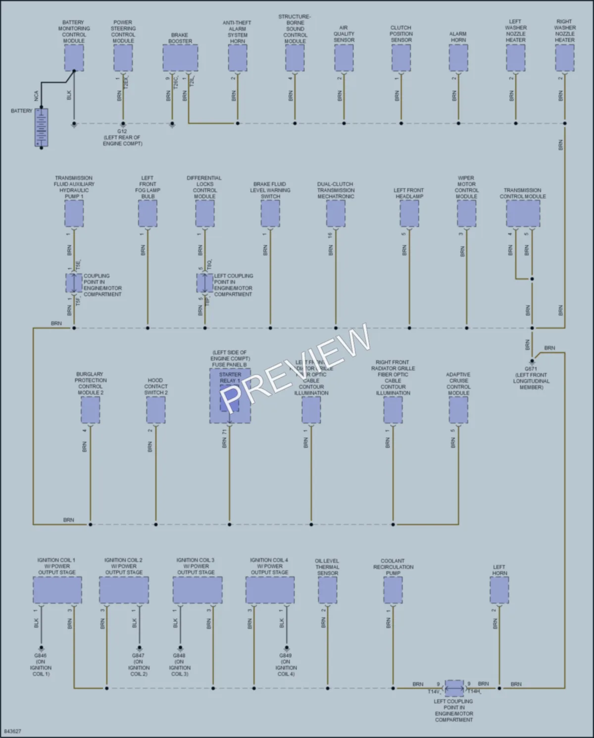 2023 Volkswagen GolfGTI Ground Distribution wiring diagram preview