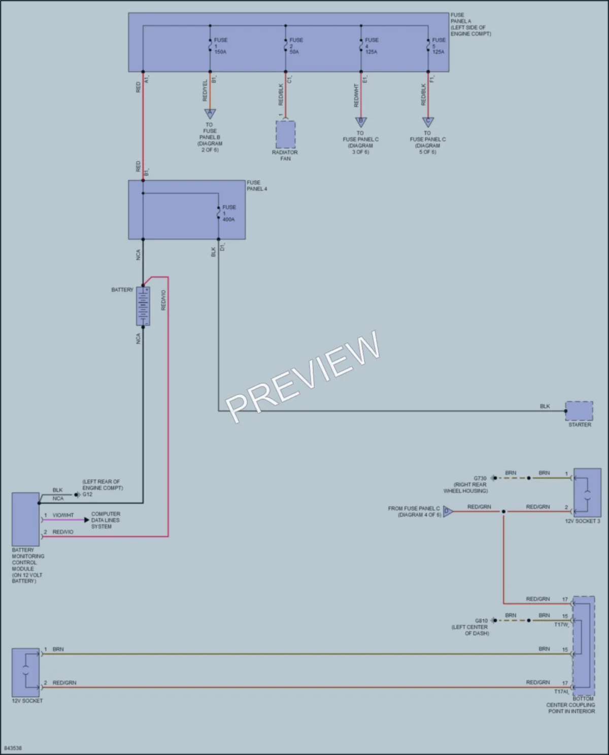 2023 Volkswagen GolfGTI Power Distribution wiring diagram preview
