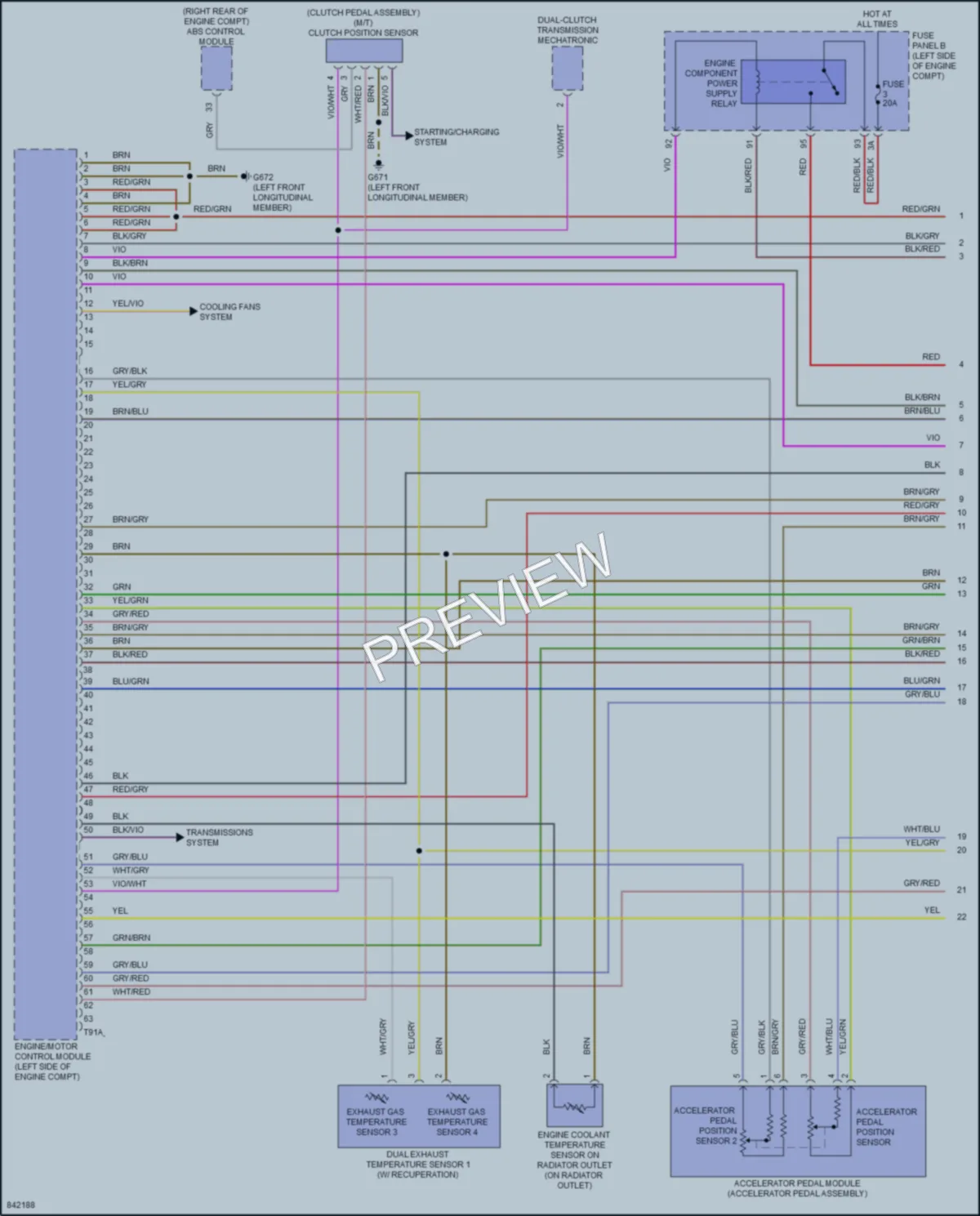 2023 Volkswagen GolfR Engine Performance wiring diagram preview