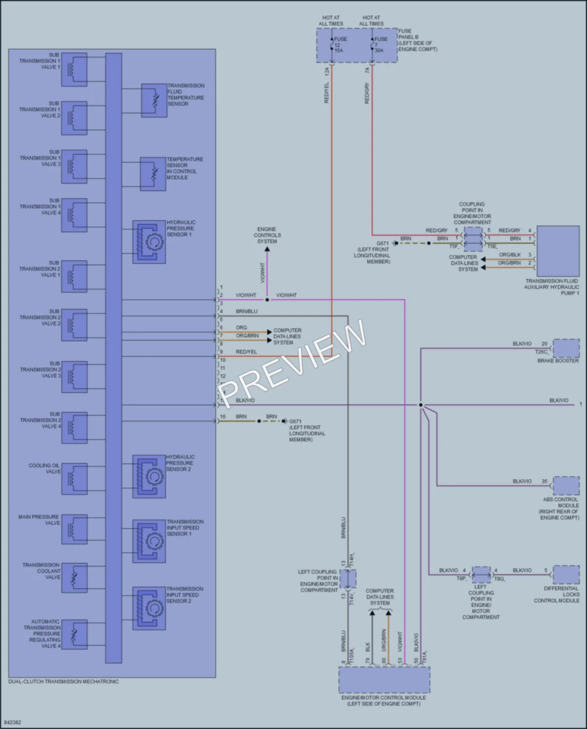 2023 Volkswagen GolfR Transmission wiring diagram preview