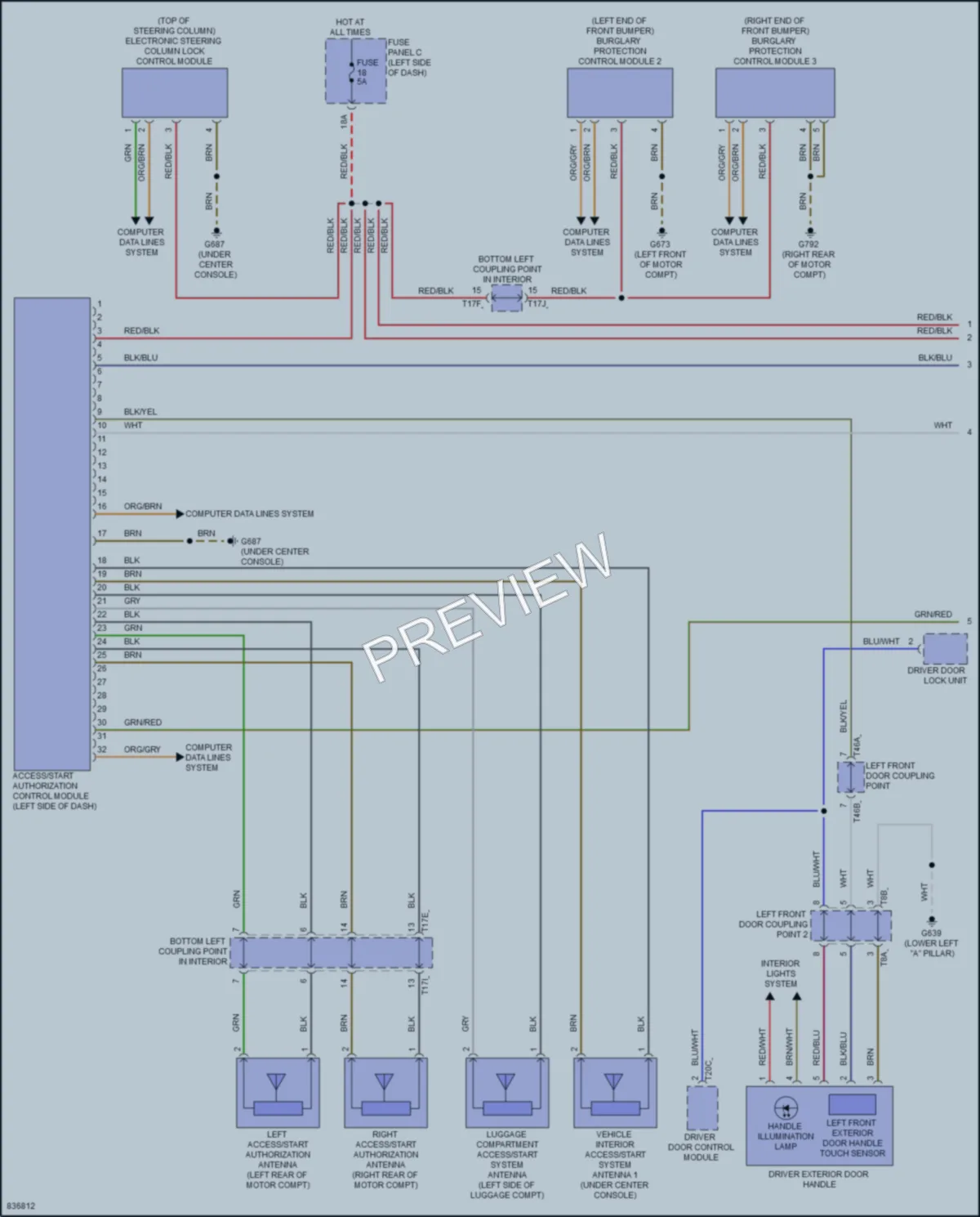 2023 Volkswagen ID4 Anti Theft wiring diagram preview