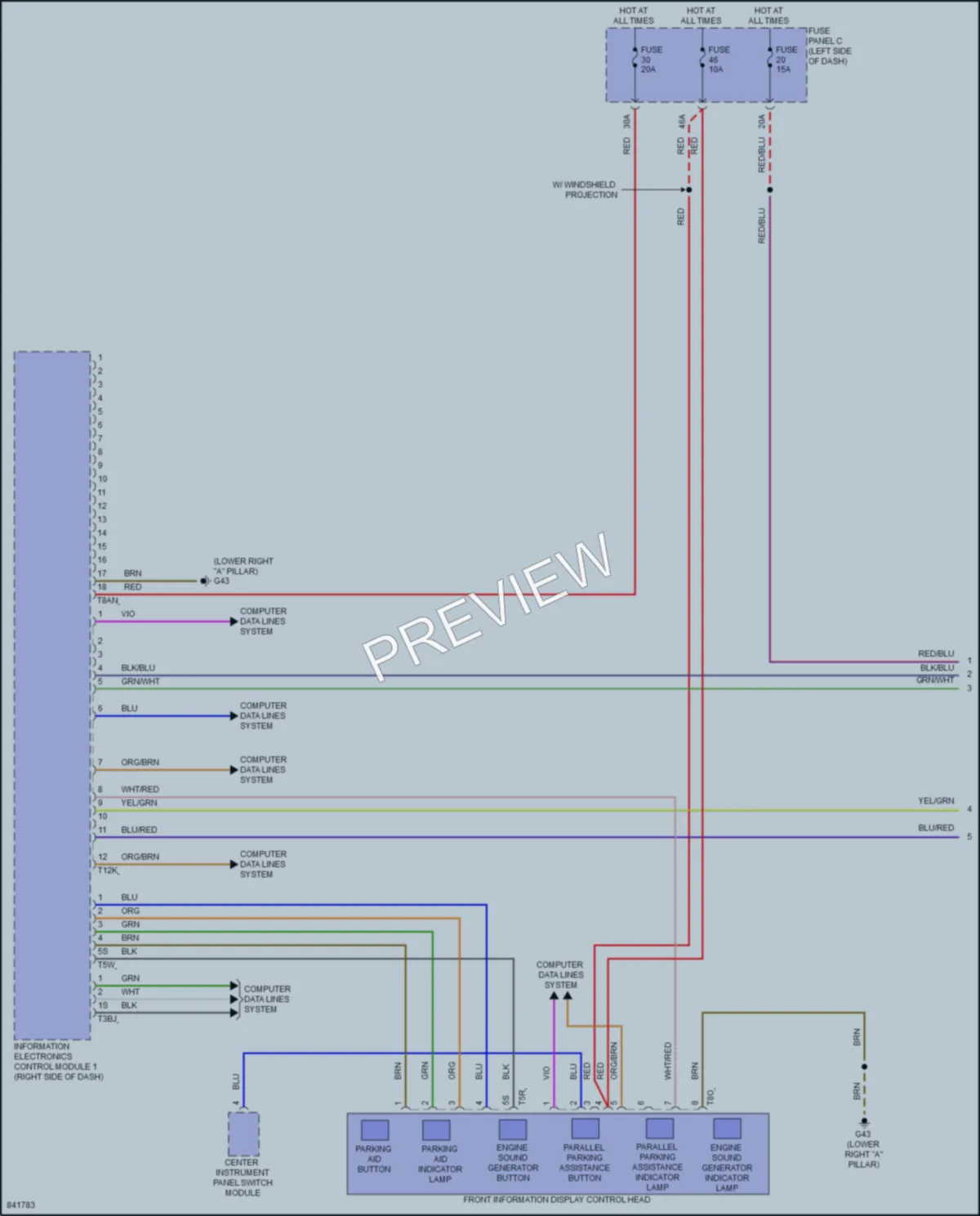 2023 Volkswagen ID4 Radio wiring diagram preview