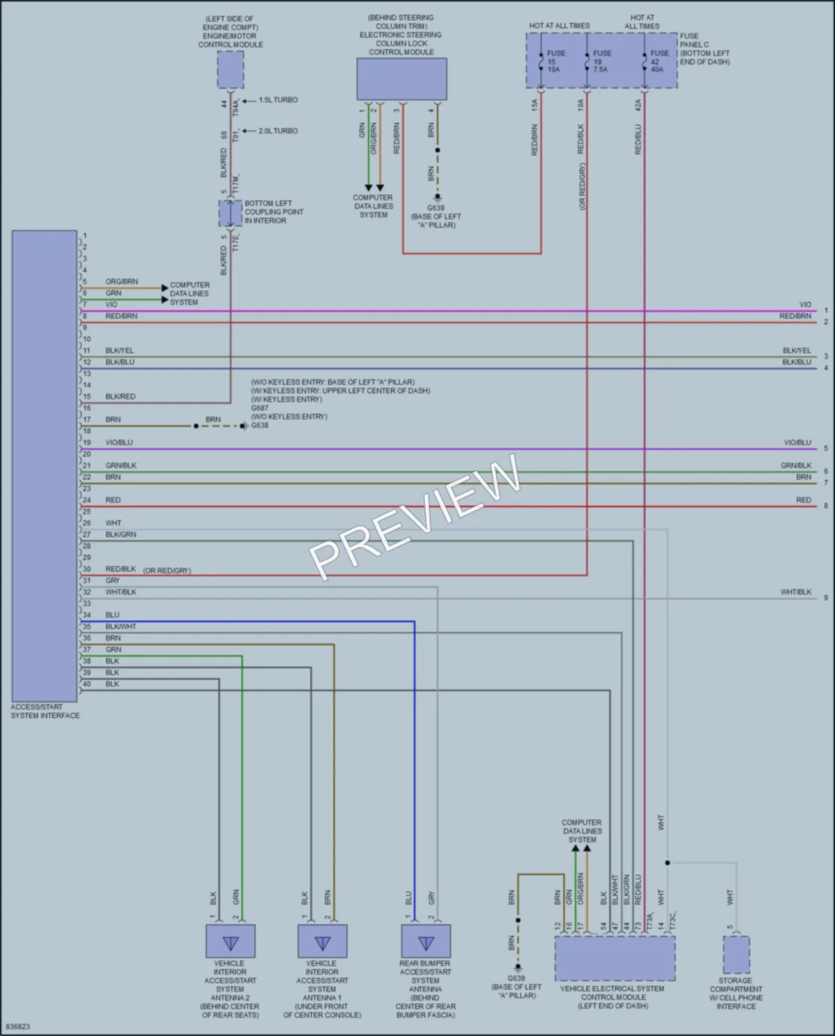 2023 Volkswagen JettaGLI Anti Theft wiring diagram preview
