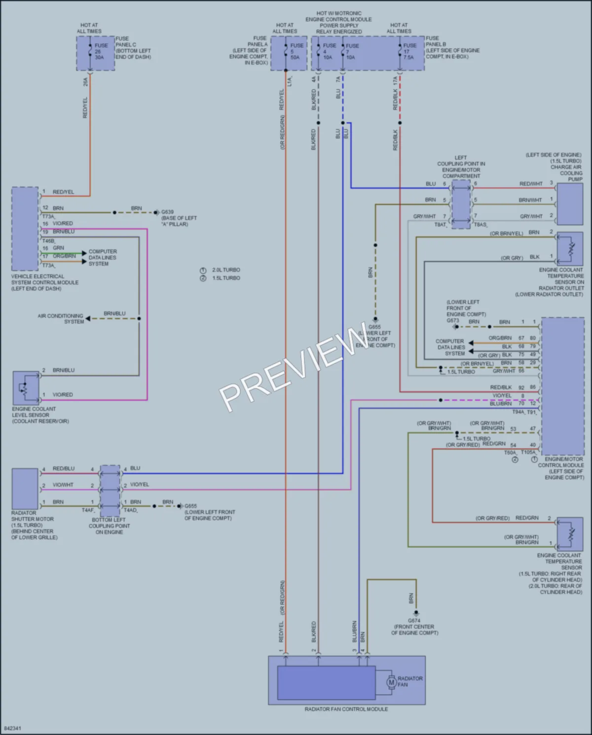 2023 Volkswagen JettaGLI Cooling Fan wiring diagram preview
