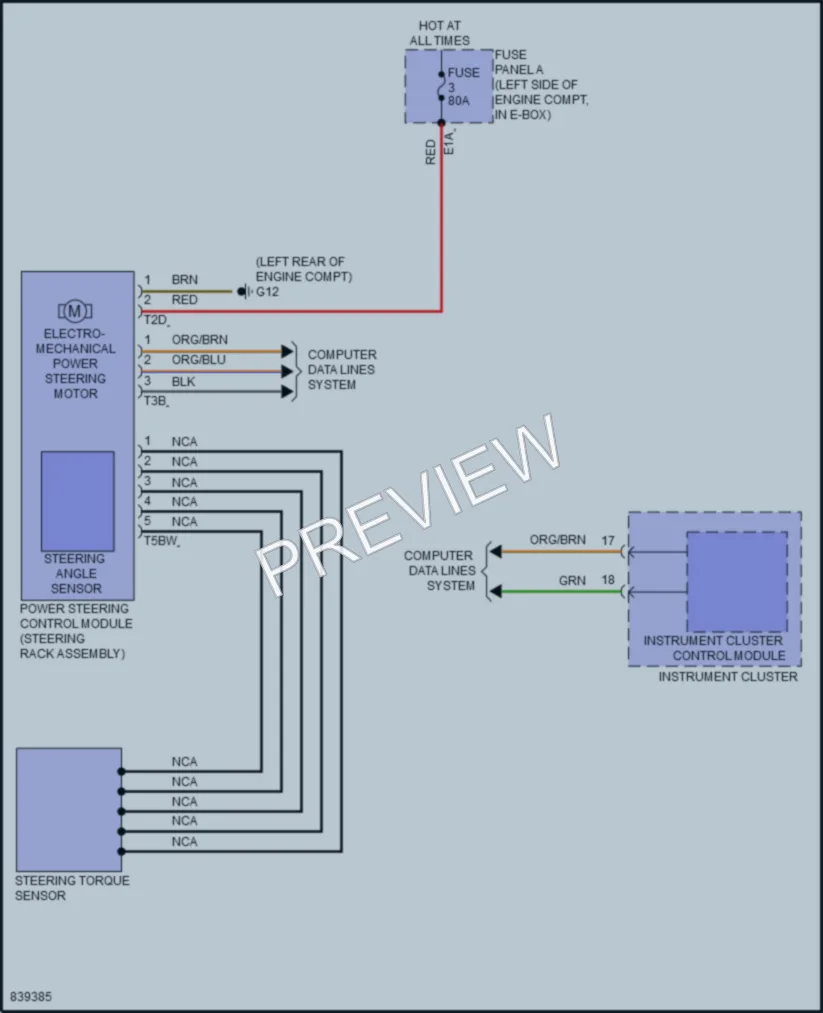 2023 Volkswagen JettaGLI Electronic Power Steering wiring diagram preview