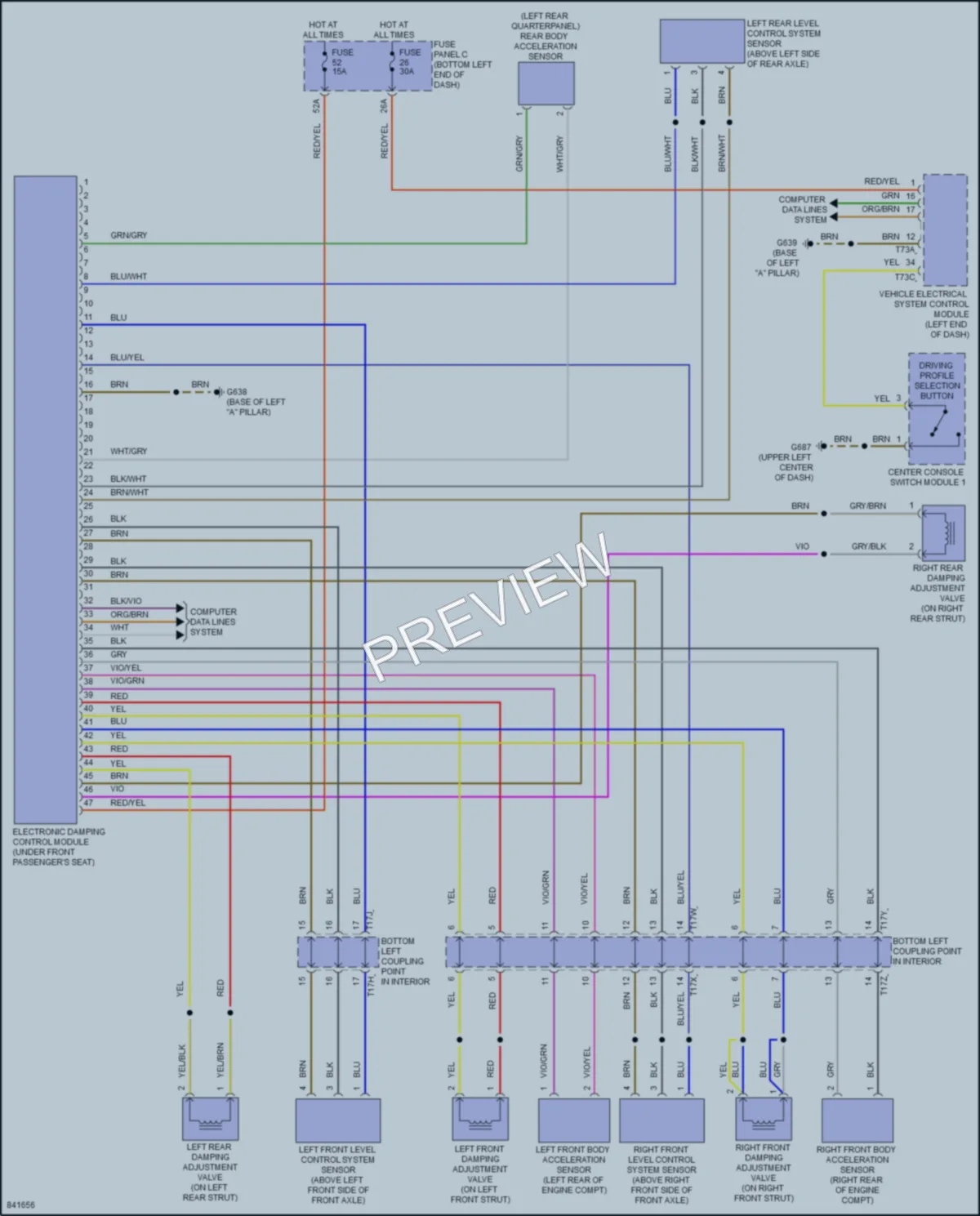 2023 Volkswagen JettaGLI Electronic Suspension wiring diagram preview
