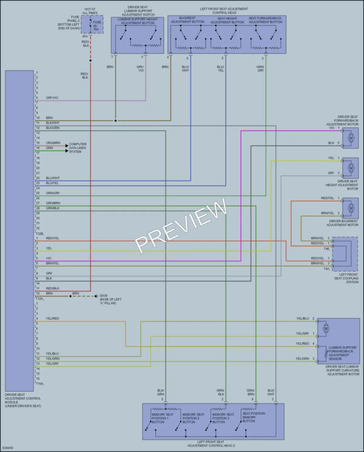 2023 Volkswagen JettaGLI Memory Systems wiring diagram preview