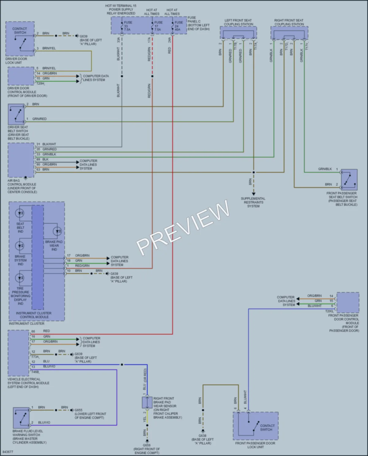 2023 Volkswagen JettaGLI Warning Systems wiring diagram preview