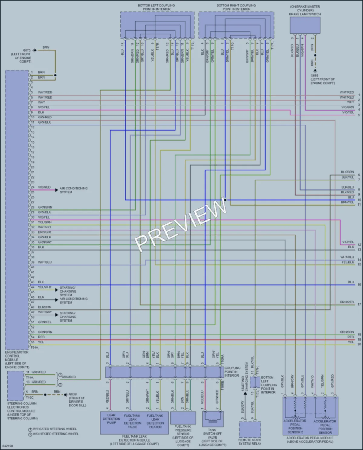 2023 Volkswagen Taos Engine Performance wiring diagram preview