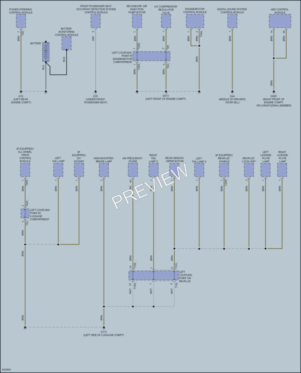 2023 Volkswagen Taos Ground Distribution wiring diagram preview