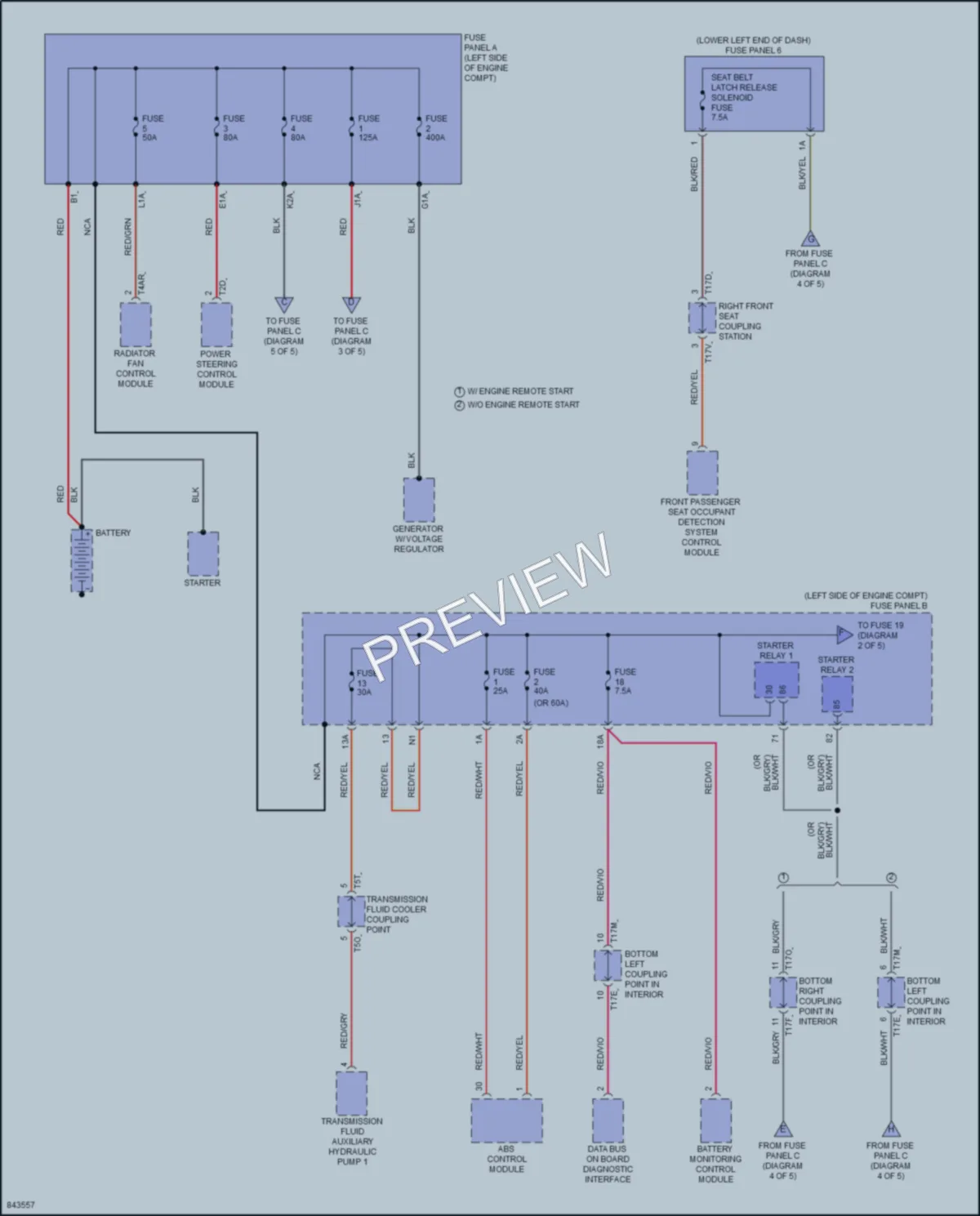 2023 Volkswagen Taos Power Distribution wiring diagram preview