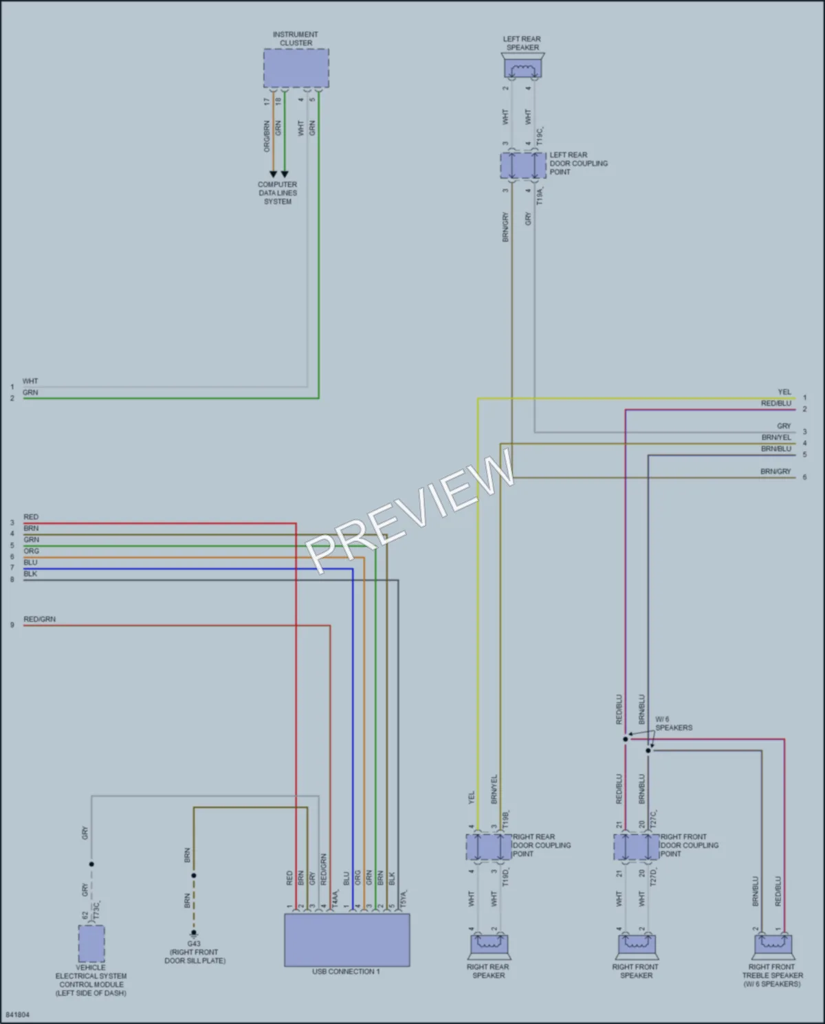 2023 Volkswagen Taos Radio wiring diagram preview