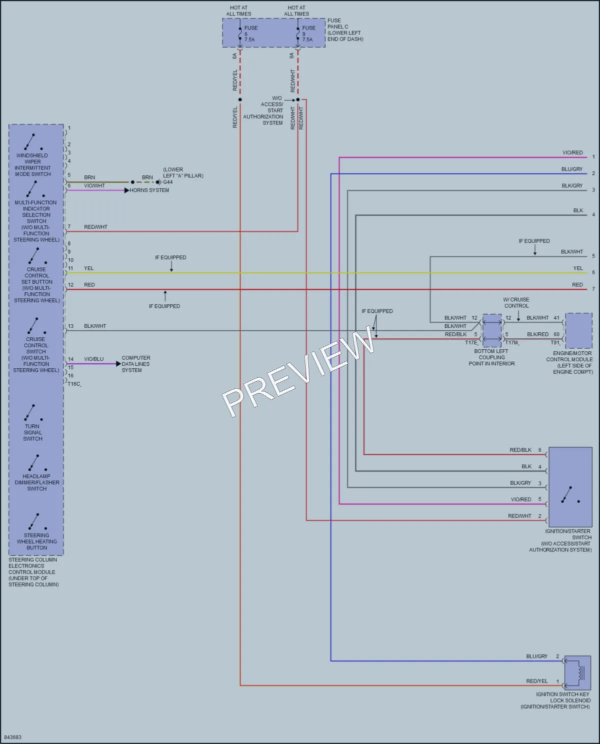 2023 Volkswagen Tiguan Body Control Modules wiring diagram preview
