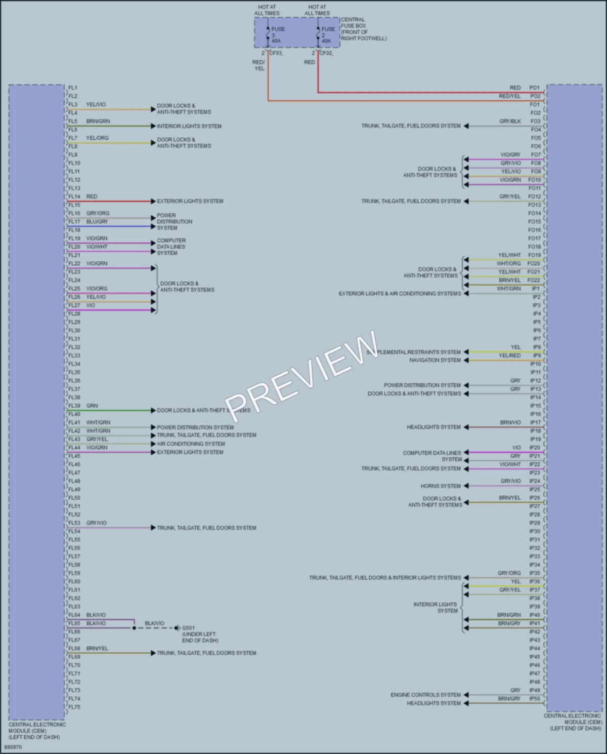 2023 Volvo C40Electric Body Control Modules wiring diagram preview