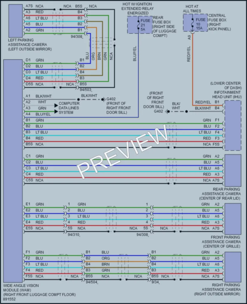 2023 Volvo S60PlugIn Navigation wiring diagram preview