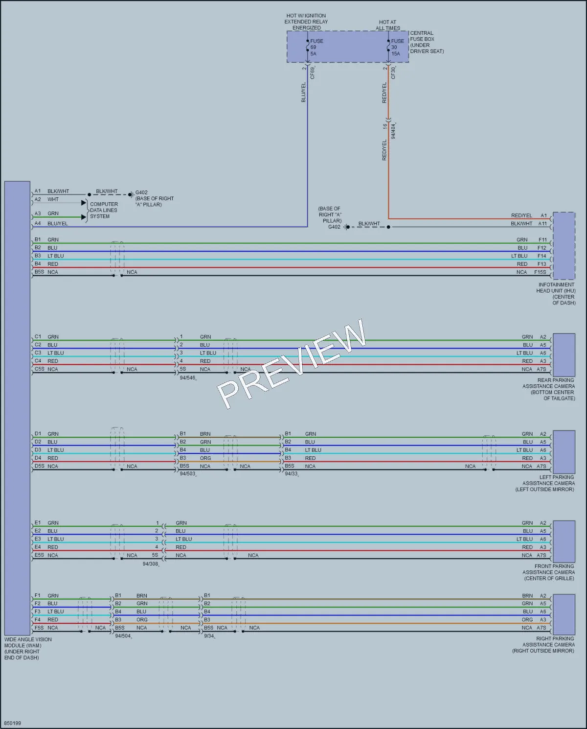 2023 Volvo XC40 Navigation wiring diagram preview