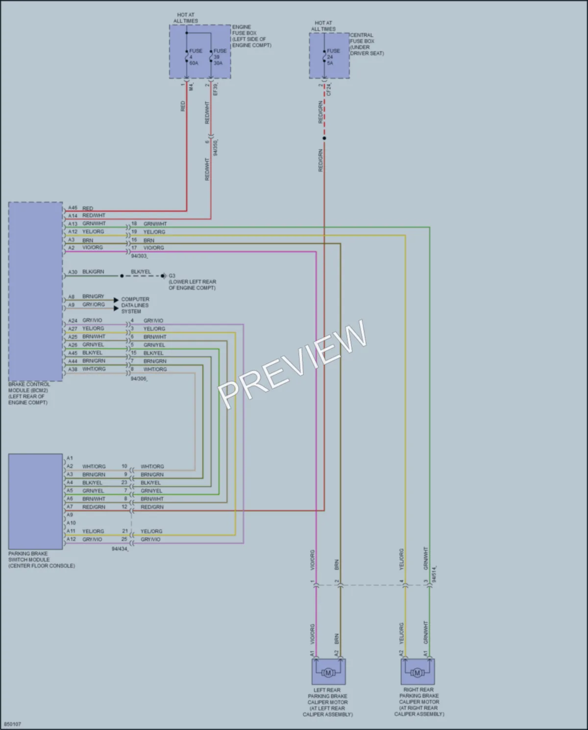 2023 Volvo XC40 Shift Interlock wiring diagram preview