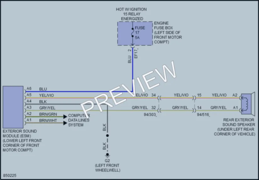 2023 Volvo XC40Electric Active Bodyworks wiring diagram preview