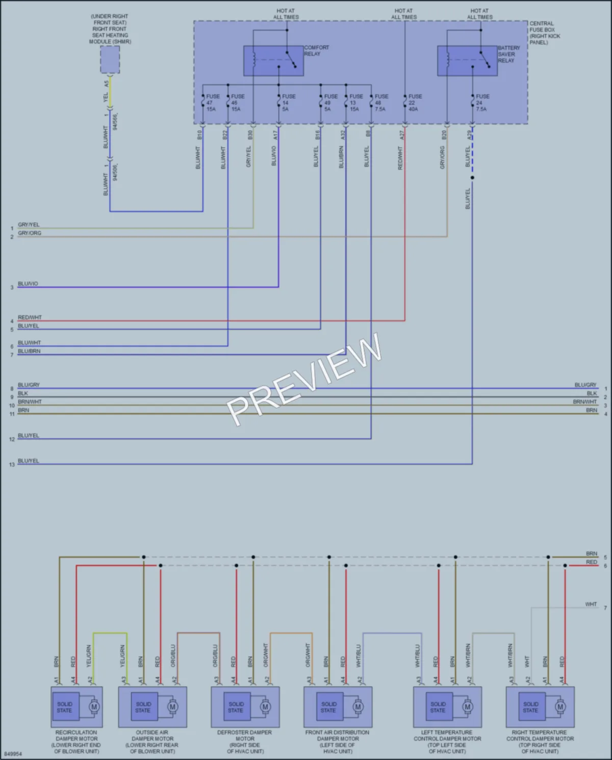 2023 Volvo XC60 Air Conditioning wiring diagram preview