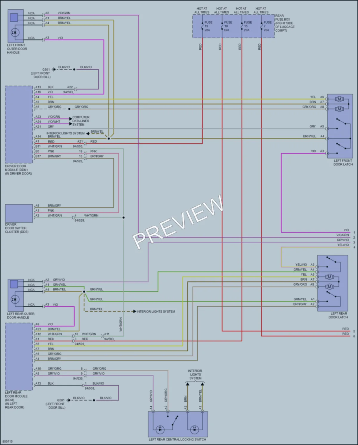2023 Volvo XC60PlugIn Anti Theft wiring diagram preview