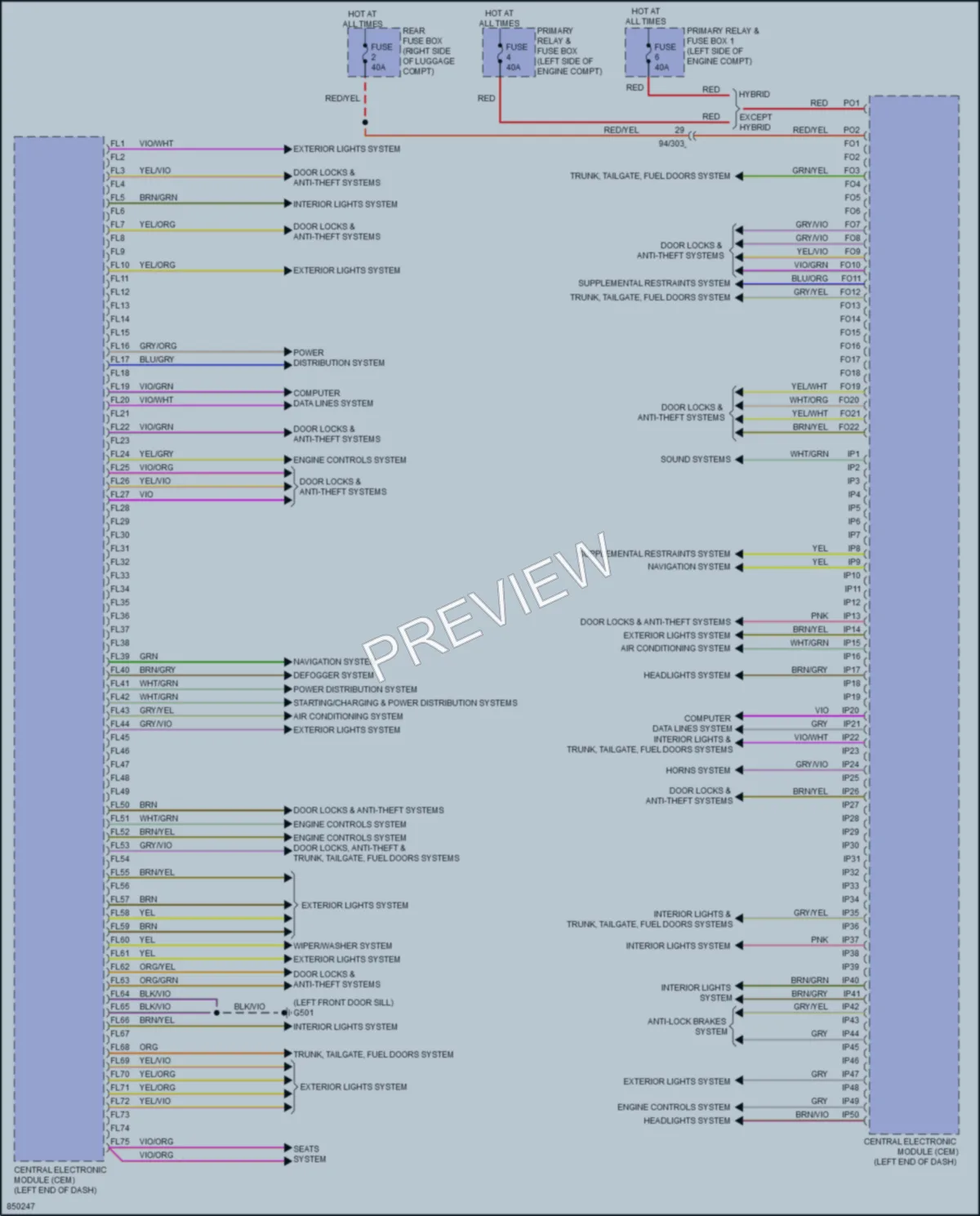 2023 Volvo XC60PlugIn Body Control Modules wiring diagram preview