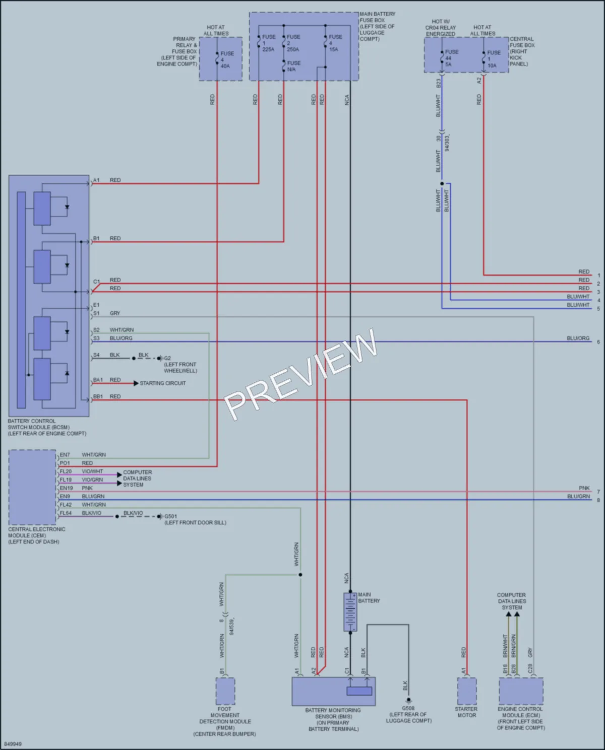 2023 Volvo XC60PlugIn Starting Charging wiring diagram preview