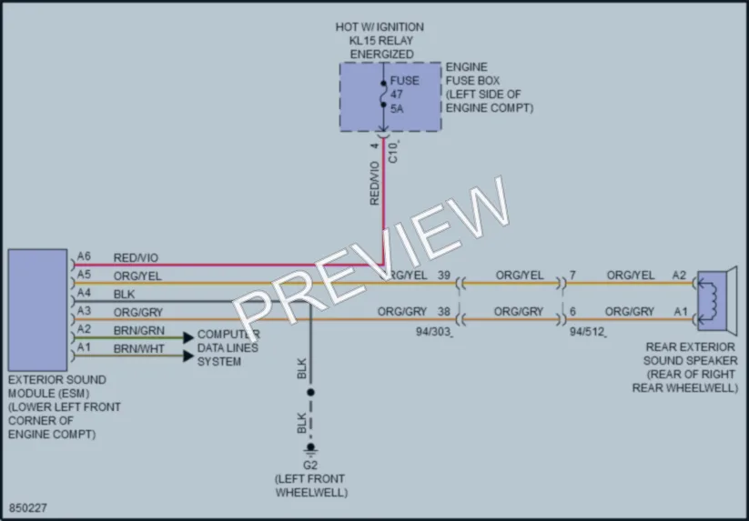 2023 Volvo XC90 Active Bodyworks wiring diagram preview