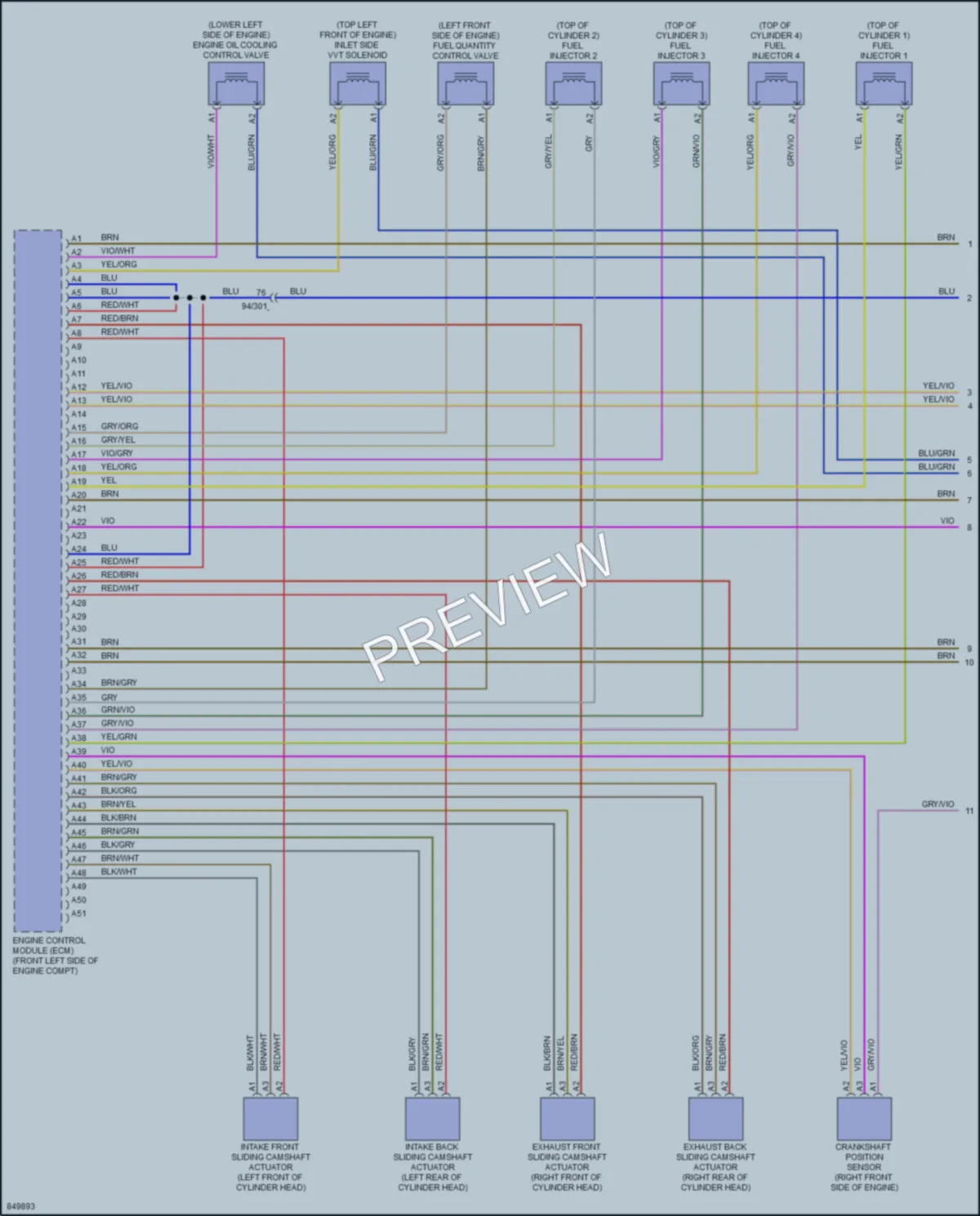 2023 Volvo XC90 Engine Performance wiring diagram preview