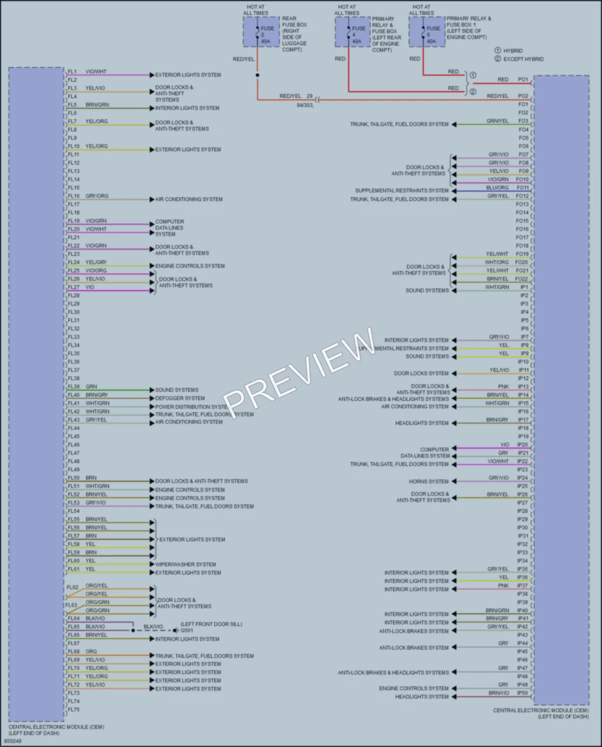 2023 Volvo XC90PlugIn Body Control Modules wiring diagram preview