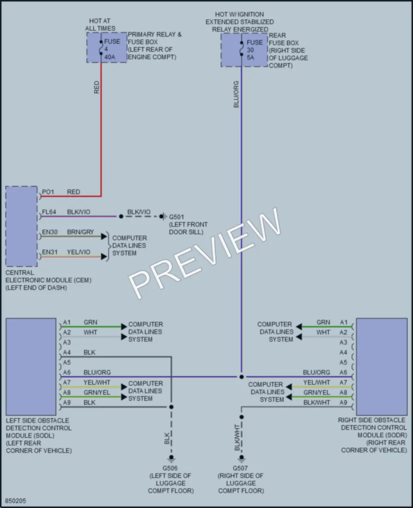 2023 Volvo XC90PlugIn Navigation wiring diagram preview
