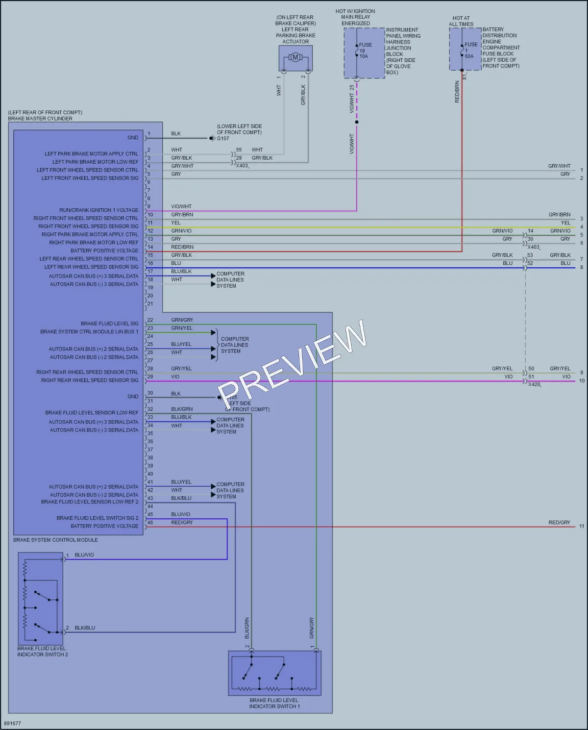 2024 Acura ZDXEV Anti Lock Brakes wiring diagram preview