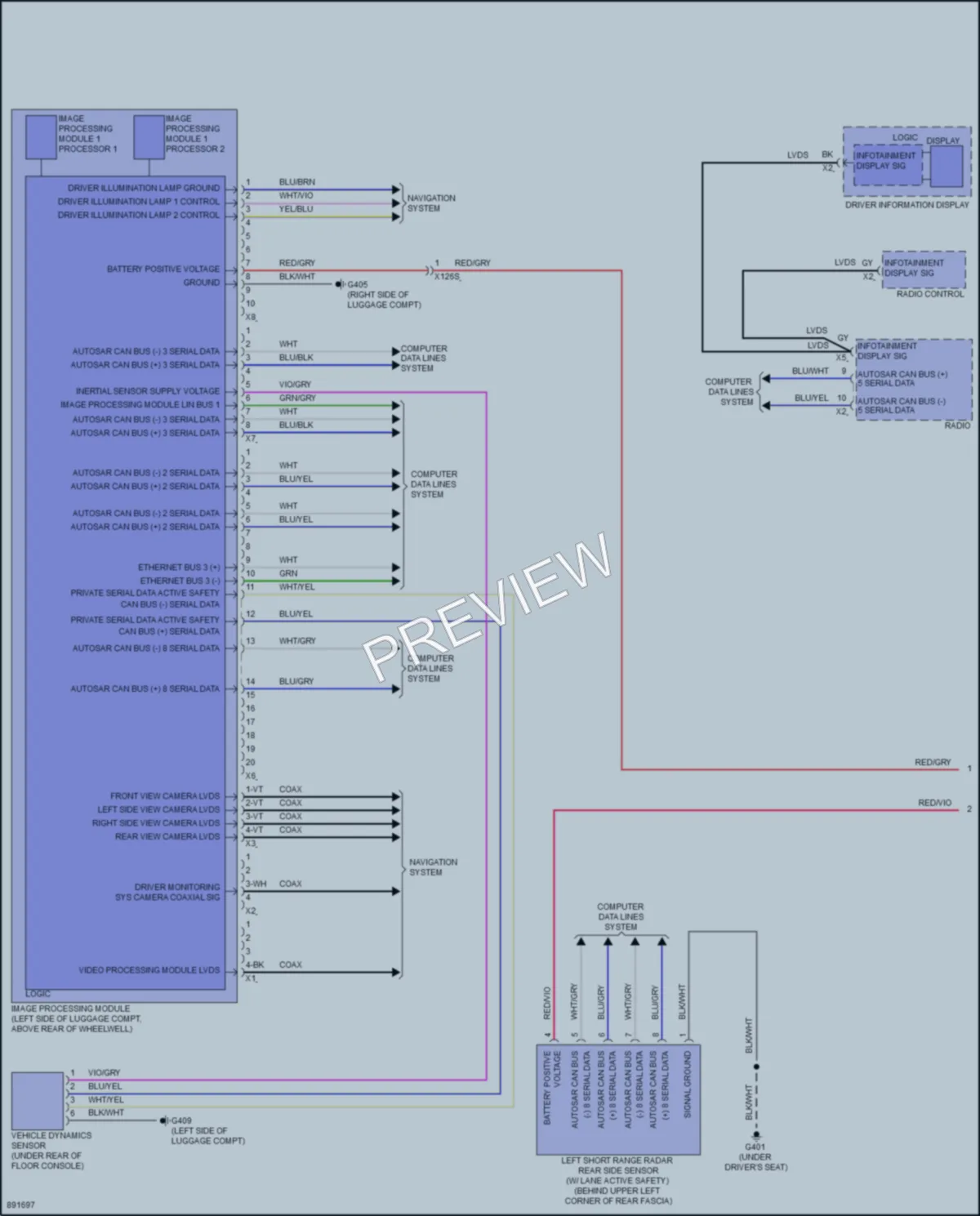 2024 Acura ZDXEV Instrument Cluster wiring diagram preview