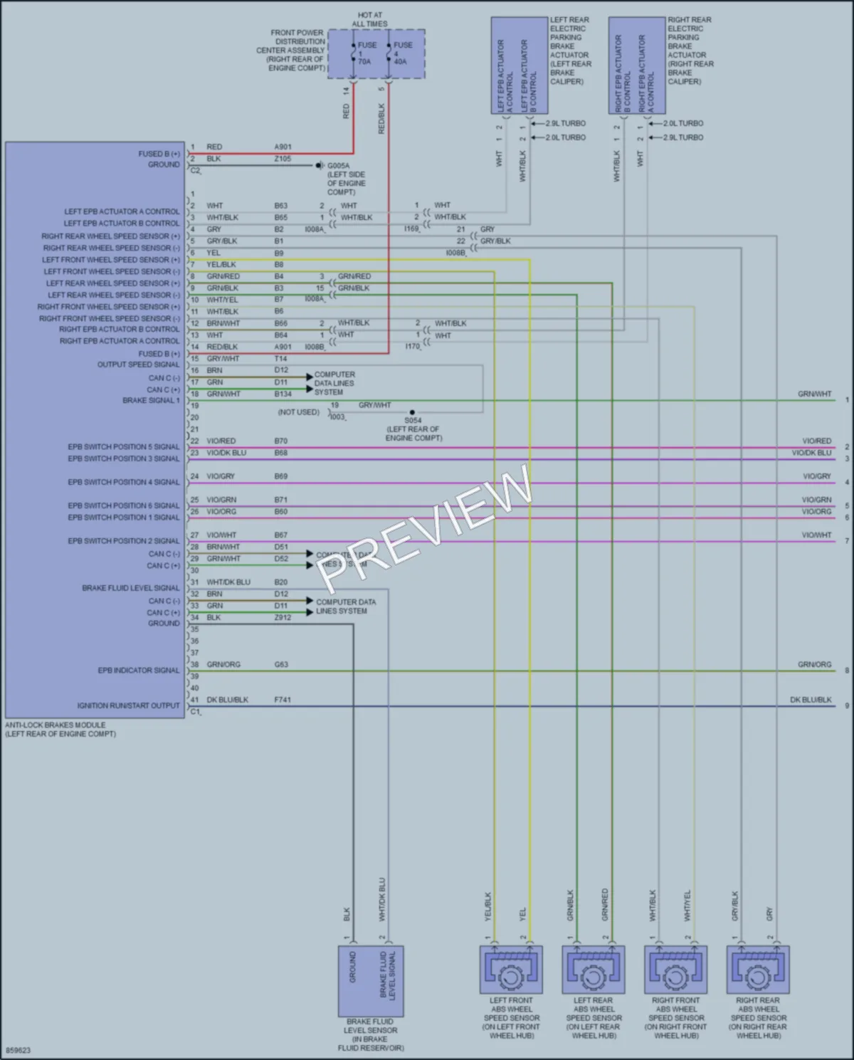 2024 AlfaRomeo Giulia Anti Lock Brakes Wiring Diagrams protected preview