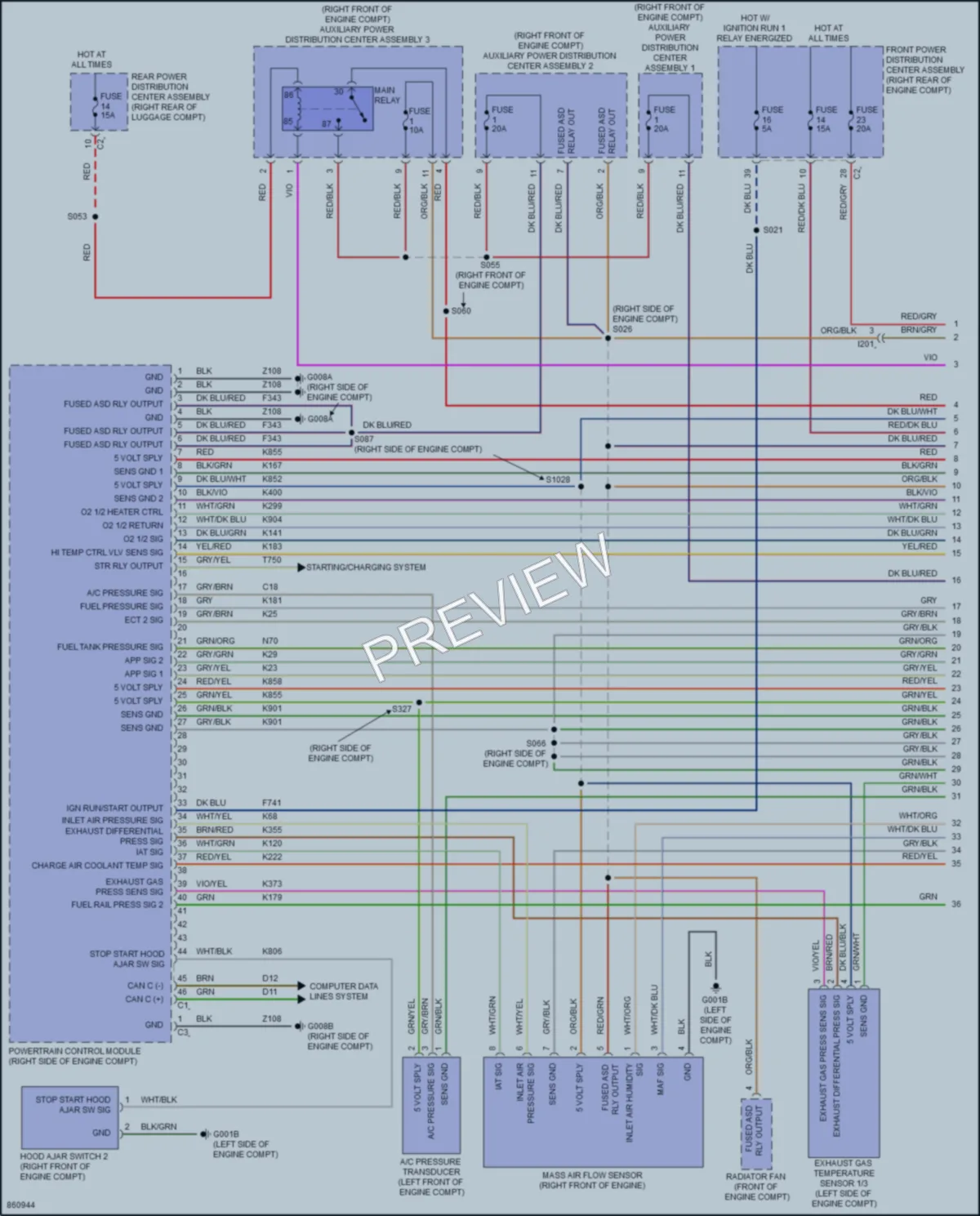 2024 AlfaRomeo Giulia Engine Performance wiring diagram preview