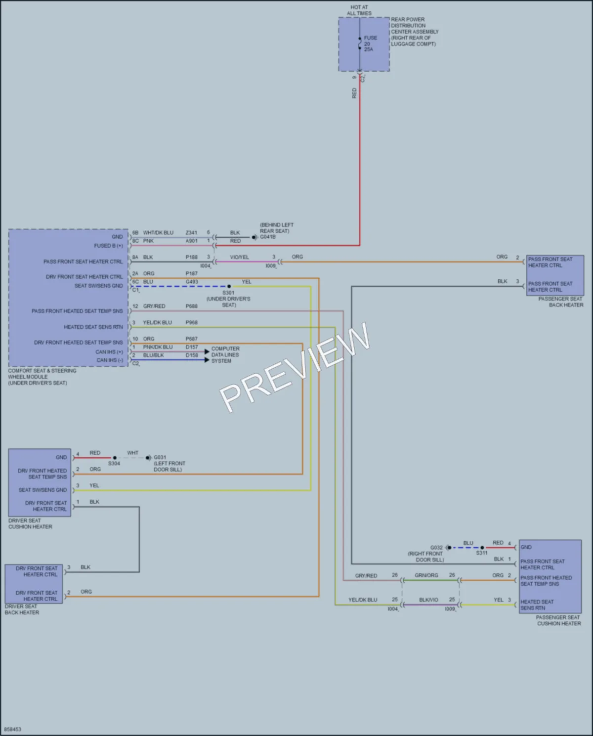2024 AlfaRomeo Giulia Power Seats wiring diagram preview
