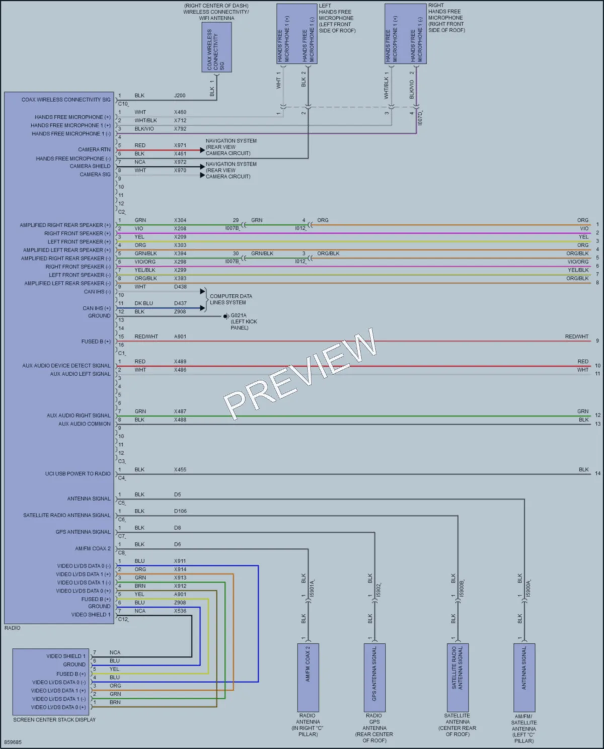 2024 AlfaRomeo Giulia Radio wiring diagram preview